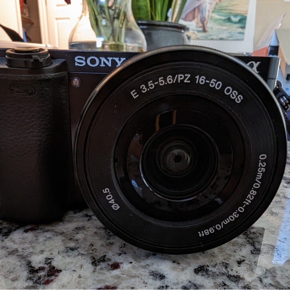 Sony Alpha a6000 Mirrorless Camera with 16-50mm Retractable Lens